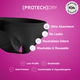 thumbnail image 4 of Women’s Washable and Reusable Incontinence Cotton Brief Underwear with Front Absorbent Protection for Light to Moderate Incontinence, 4 of 14