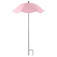 thumbnail image 1 of Large Garden Parasol for Potted Plants | Outdoor Sun & Rain Protection Umbrella with Stake | 47" Shade Canopy | Durable Metal Frame & Rubberized Cloth Cover, 1 of 5