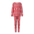thumbnail image 1 of FOCUSNORM Christmas Family Matching Pajamas, Long-Sleeve Tops with Pants Suit, 1 of 9