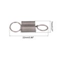 thumbnail image 2 of Unique Bargains Microwave Oven Door Spring Universal Latch Spring Aluminum 7x22MM Compatible for Oven Stove Black 4PCS, 2 of 5