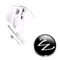 thumbnail image 3 of pitrice 1 Pair Men's Letter Cufflink Wedding Formal Initial Alphabet Stainless Steel Cufflink, Letter W, 3 of 8