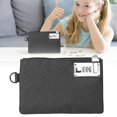 thumbnail image 2 of Lockable Money Bags Durable Nylon Lock Bank Bag Coin Bag, Storage Cash Bag for Jewelry, Passport, Credit Cards, Portable Money Bags Sturdy Reusable Pouch with Password Lock, 1Pc(Black,8.2x5.3"), 2 of 9