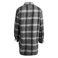 thumbnail image 5 of CEHVOM Mode Femme Manches Longues Ouvert devant Ample Manteau Imprimé Blouse Liquidation, 5 of 5