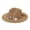 Khaki, variant on Fgnfyis Fashion Decoration Large Brim Sun Hat Seaside Holiday Straw Hat Sun Hat Summer Hats White