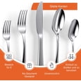 thumbnail image 3 of Stainless steel cutlery set-elegant cutlery set-kitchen accessories, cutlery set, polished, rustproof, dishwasher-safe, 3 of 9