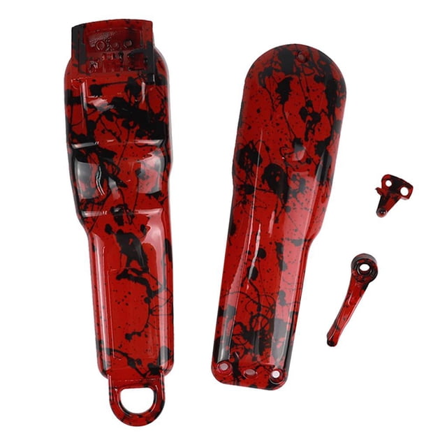 Esquirla 4pcs/Set Replacement Trimmer Shell for Wahl 8148/8591 s Cover Personalized Housing Case Kit for Hair Red