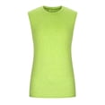 thumbnail image 4 of Timegard Tank Tops Men Solid Color Crewneck Basic Tee Comfy Sleeveless Fitting Casual Shirts Top Athletic, 4 of 5