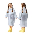 thumbnail image 2 of Cowsor Ponchos de Pluie Imperméables pour Garçons Filles Poncho de Pluie Réutilisable avec Capuchon et Manches Manteaux de Pluie Imperméables d'Extérieur Veste, 2 of 3