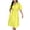 Yellow, variant on Lenpel Women's Shirt Dress Cotton Short Sleeve Button down Collared Belted Midi Dress Summer Casual Dresses with Pockets