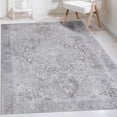 thumbnail image 2 of Mainstays Vintage Persian Distressed Area Rug, Grey, 5 ft x 7 ft, Machine Washable, for Bedroom, Living Room, Dining Room., 2 of 5