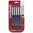 thumbnail image 1 of uniball™ Vision Needle Rollerball Pens, Micro Point (0.5mm), Blue, 5 Pack, 1 of 5