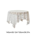 thumbnail image 3 of French Dining Table Coffee Table Cover Towel Lace Hollow Table Cloth Rectangular Decorative Round Table, 3 of 6