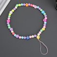 thumbnail image 3 of Phone Lanyard Colorful Cute Universal Acrylic Polymer Clay Cellphone Wrist Strap Phone Charm, 3 of 9