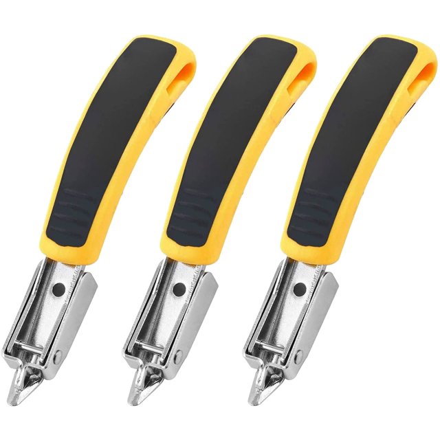 Extracteur d'Agrafes Robuste, Outil pour Rembourrage, Extracteur d'Agrafes Robuste pour Bureau, 3 Pack