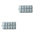 thumbnail image 4 of maskred 1/2 10 Slots Numeral Shape Birthday Cake Decoration Mold Candy Pudding Chocolate Silicone Mould Baking Tools Blue 2PCS, 4 of 6