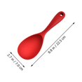 thumbnail image 2 of Weiweiguan 1Pc Silica Gel Rice Spoon Non-stick Rice Spoon Soup Rice Spoon Supply (Red), 2 of 7