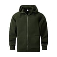 thumbnail image 4 of Veste en Molleton Homme Polyvalente à Manches Longues à Capuche à Fermeture Éclair Chandail en Molleton Veste Chandail à Capuche Homme, 4 of 9