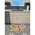 thumbnail image 3 of Carolines Treasures BB5196RUG Tapis en Mousse à Mémoire de Forme Lavable en Machine Rouge & Blanc, 3 of 4