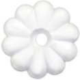 thumbnail image 2 of JR Screw Rosettes 20455 Use On Ceiling Panels; Flower Pattern; White; Plastic; With Mounting Screws, 2 of 3