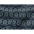thumbnail image 4 of oneOone Viscose Jersey Fabric Floral & Paisley Block Printed Craft Fabric BTY 60 Inch Wide, 4 of 4