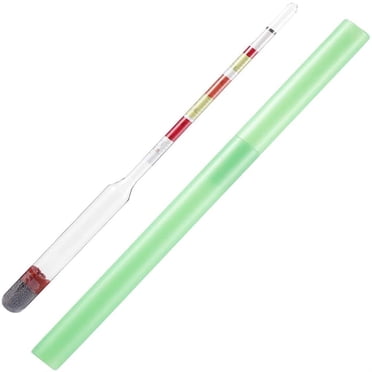 Hydromètre à 3 Niveaux Alcool Brix Compteur 3 en 1 Densimètre pour Vin Bière