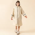 thumbnail image 2 of MIASHUI Manteau de Pluie pour Tout-Petits Enfants Garçons Filles, Veste de Pluie à Capuche, Beige, 5-6 Ans, 2 of 7