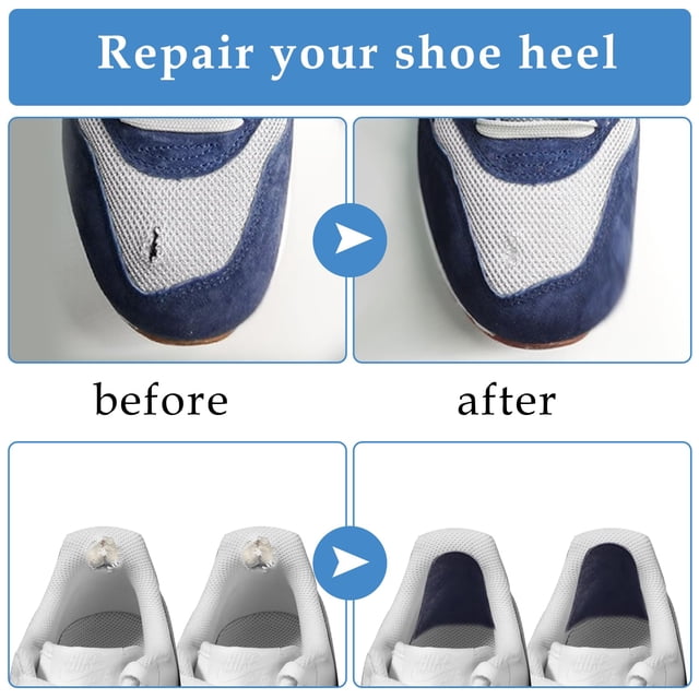 Baohd 12a Of Shoe Heal Repair Leather Shoe Heel Patch Small And Big Size 1Set