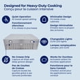 thumbnail image 3 of Hauslane Chef Series IN-R100 36 inch Built-In Recessed Stove  Range Hood  120 Volts Compact Stainless Steel 3 Speed Kitchen Exhaust Fan with Light Dishwasher-Safe Baffle Filter 6" Duct, 3 of 11