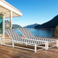 thumbnail image 1 of Costway 2PCS Patio Lounge Chair Chaise Adjustable Reclining Chair Garden Wheel, 1 of 9