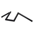 thumbnail image 2 of Krator Z Bars Replacement Handlebars Custom Bobber Harley Triumph Black 1" Inch Zee Zed Compatible with Harley Davidson Dyna Super Glide Sport, 2 of 5