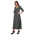 thumbnail image 2 of Moomaya Kurti Ligne A pour Femmes Kurti Longue Imprimée Robe Haut Indien pour Femmes, 2 of 5