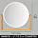 thumbnail image 5 of Jinsinto Design Rotating Bamboo and Plastic Bathroom Mirror - Standing Mirror with Storage Rack - Portable Round Sink Mirror - Bamboo and White Color, 5 of 5
