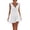 White, variant on CHUMUD Summer Dresses for Women V-Neck Ruffle Strap Tiered Mini Dress, Cute Bow Front Empire Waist Flowy Dress, Casual Summer A-Line Sundress