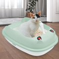 thumbnail image 2 of GROWTH TANK Cat Litter Box Cat Potty Pan Detachable Frame Potty Toilet Easy to Color L, 2 of 9