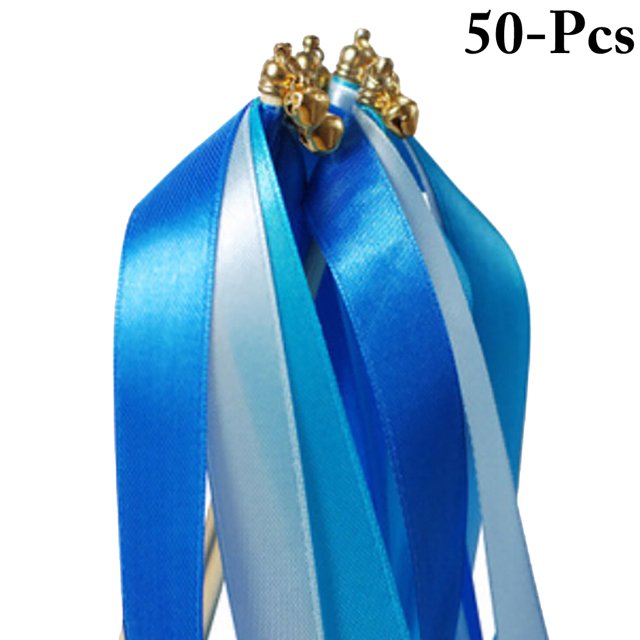 Bangcool 50PCS Ruban Baguettes Ruban Coloré Décoratif Bâtons Faveurs Fête de Mariage