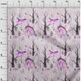 thumbnail image 3 of oneOone Georgette Viscose Purple Fabric Deer Sewing Material Print Fabric By The Yard 42 Inch Wide, 3 of 5