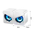 thumbnail image 3 of EIMELI 2pcs portable Loudspeaker Kit USB Stereo Speaker For PC Smartphones Laptops, 3 of 7