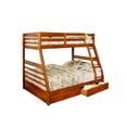 thumbnail image 1 of Honey Twin Over Double Wood Bunk Bed W Drawers, 1 of 2