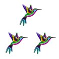thumbnail image 1 of Wweixi Iron Hummingbird Hanging Home Decor Crafts Ornament Birds Outdoor Pink 3Set, 1 of 6