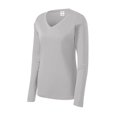 thumbnail image 1 of Gravity Threads Womens Long-Sleeve Moisture-Wick V-Neck - Silver - X-Small, 1 of 1