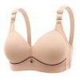 thumbnail image 5 of TIMIFIS Bras for Women Full Coverages Fashion Solid Color Gathered Together Large Size Daily Bra Underwear No Rims, 5 of 5