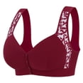 thumbnail image 3 of Bra for Women Front-Button Lingerie for Casual Home Comfort with Seamless Backless Design and Adjustable Straps, 3 of 7