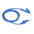 thumbnail image 3 of Banana Plug Test Leads, Electrical Portable Test Flexible Brass Cable Injection Molding Silicone Sheath  For Car Battery Blue, 3 of 8