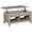 Oak, variant on HOMCOM Lift Top Coffee Table with Hidden Storage and Open Shelves