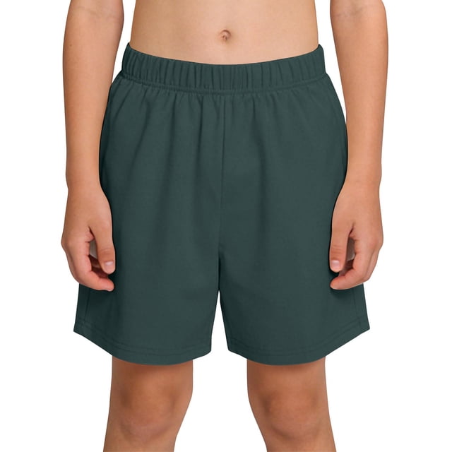 Elastic Waist Shorts for Kids Solid Color Casual Sport Shorts 3 Pc