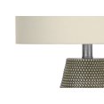 thumbnail image 3 of Monarch Specialties Lighting, 24"h, Table Lamp, Grey Resin, Ivory / Cream Shade, Contemporary, 3 of 6