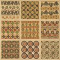 thumbnail image 1 of Ahgly Company Tapis d'Intérieur Lavables en Machine, Carrés, Oranges Transitionnels, 5' Carrés, 1 of 7