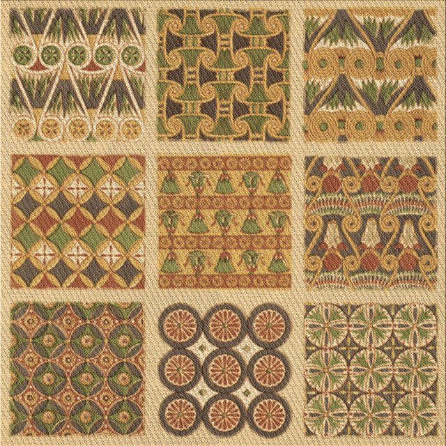 Ahgly Company Tapis d'Intérieur Lavables en Machine, Carrés, Oranges Transitionnels, 5' Carrés