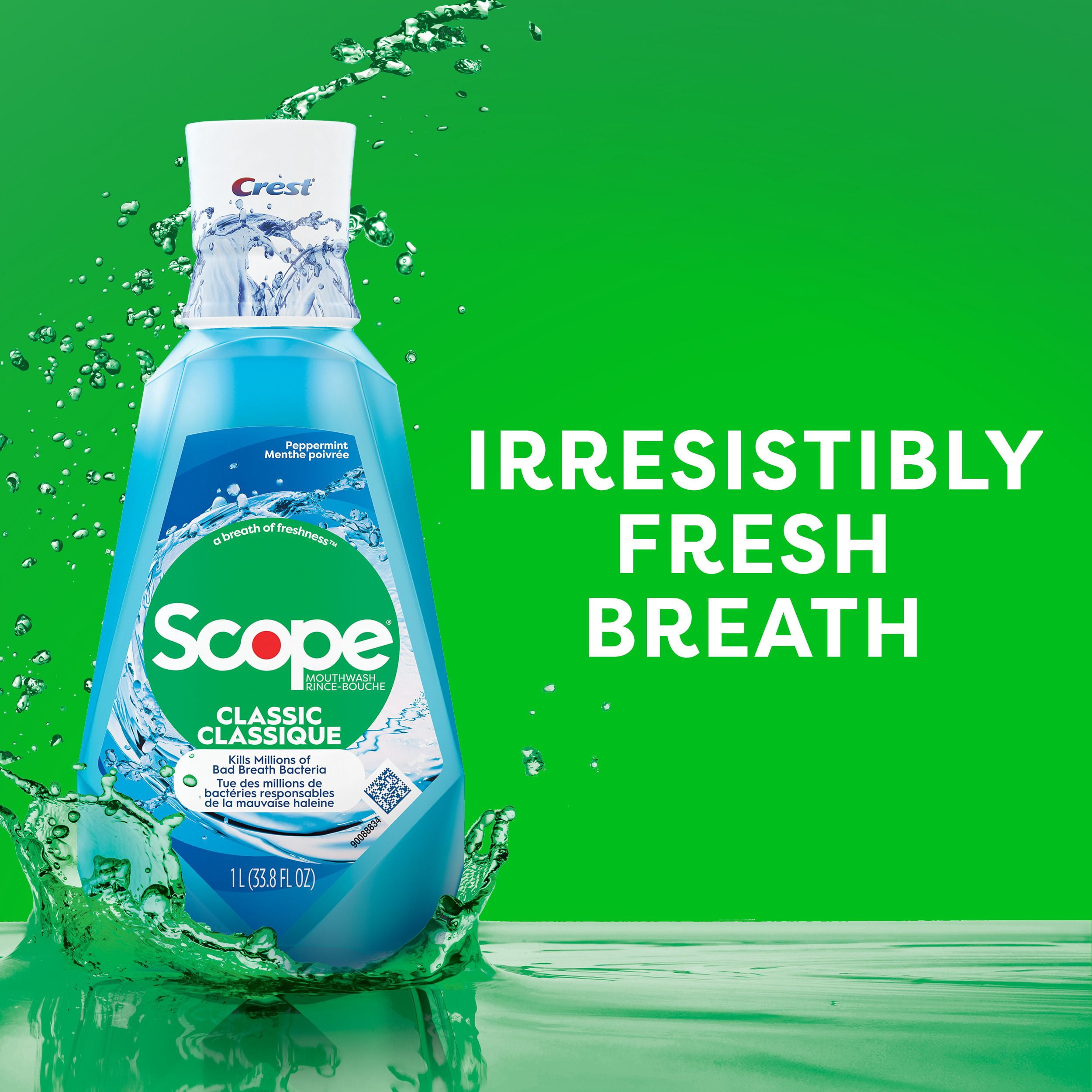 Crest Scope Rince-Bouche Classique, Menthe Poivrée