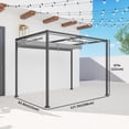 thumbnail image 3 of Outsunny 10' x 7' Patio Pergola with Retractable Canopy, 3 of 10